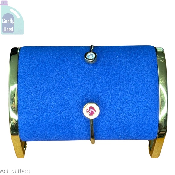 Kate Spade New York Spot the Spade Hinged Pink Bangle Cuff Bracelet 💖 ♠️ - Picture 3 of 5